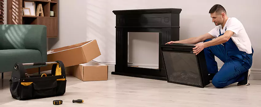 Old Rusted Metal Fireplace Repair And Replacement in Cedar Rapids, IA